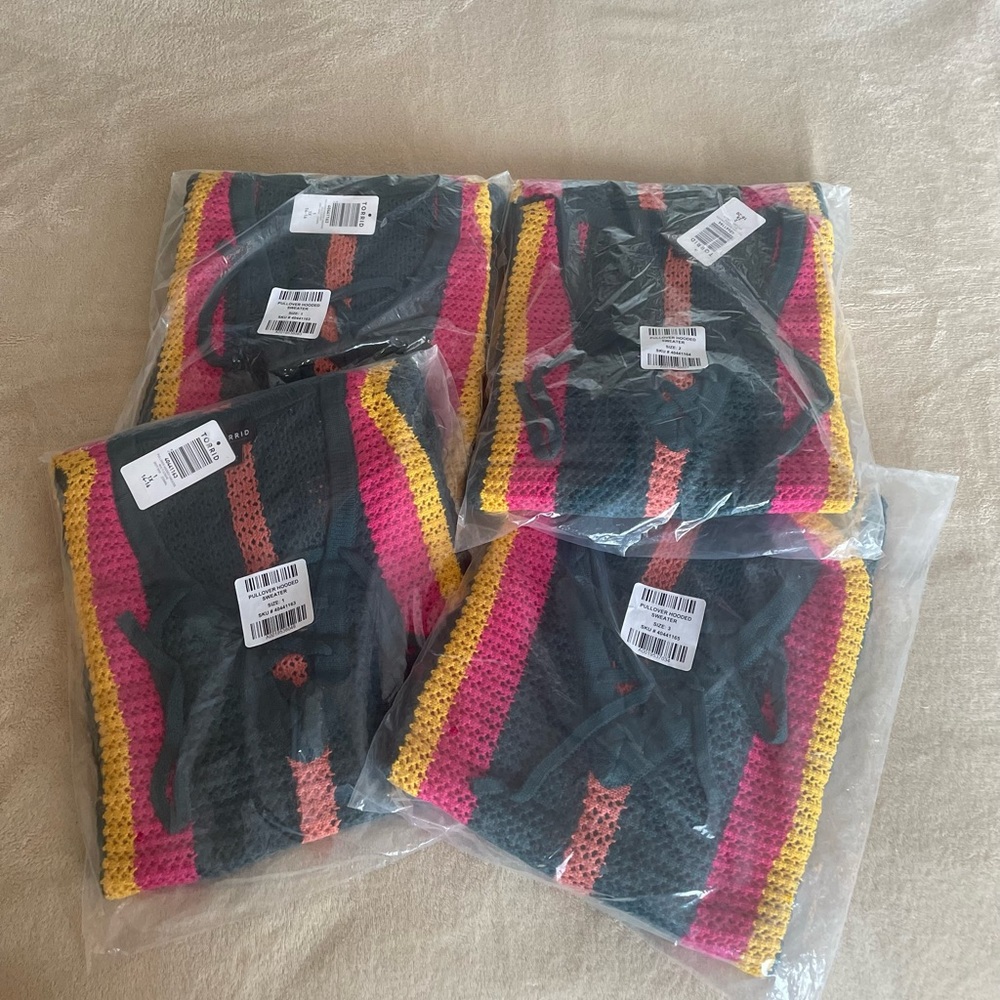 Torrid Pullover Striped V-Neck Sweater - Sizes 1X, 2X, 3X - Picture 13 of 13